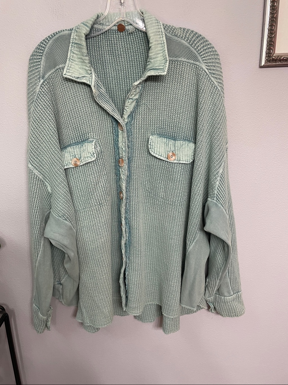 Free People Waffle Knit One Scout Jacket size S